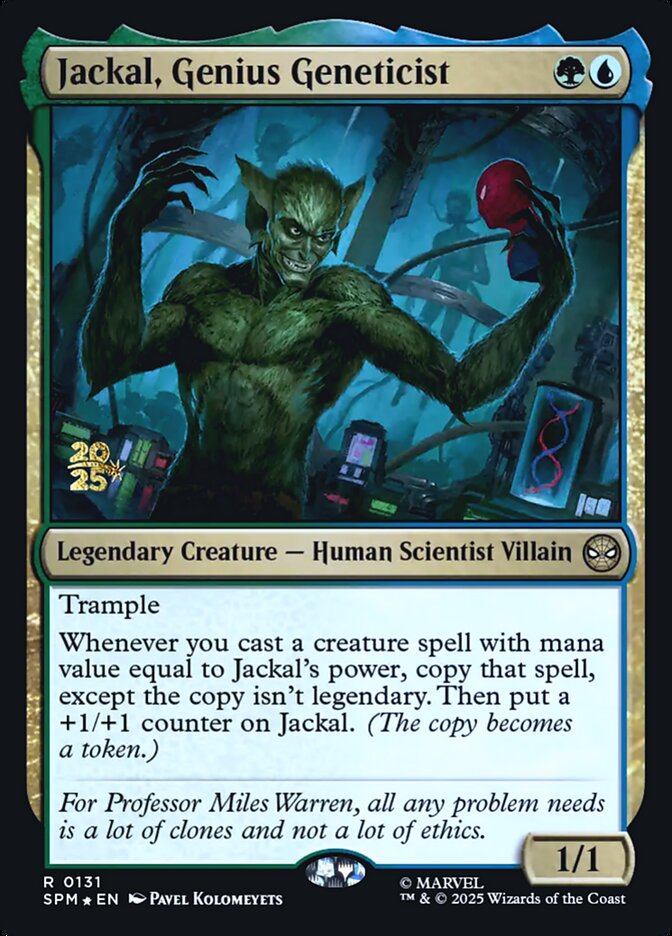 Jackal, Genius Geneticist card front