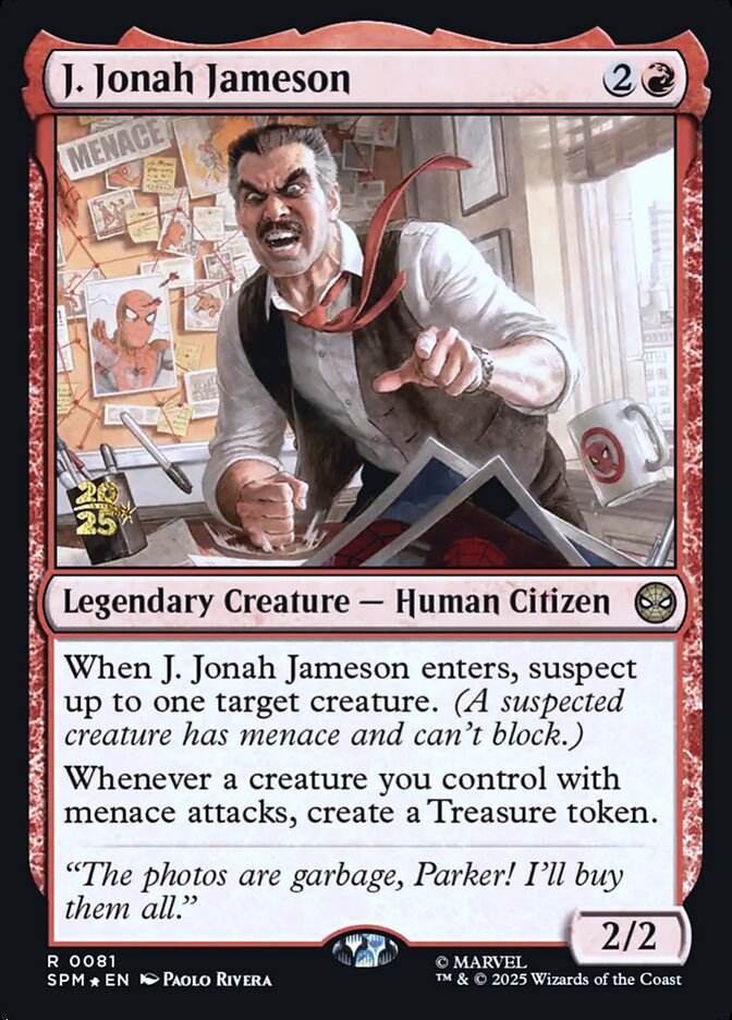 J. Jonah Jameson card front