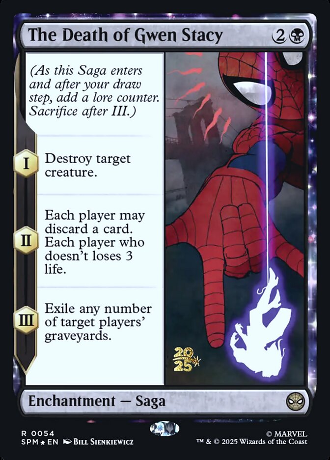 The Death of Gwen Stacy card front