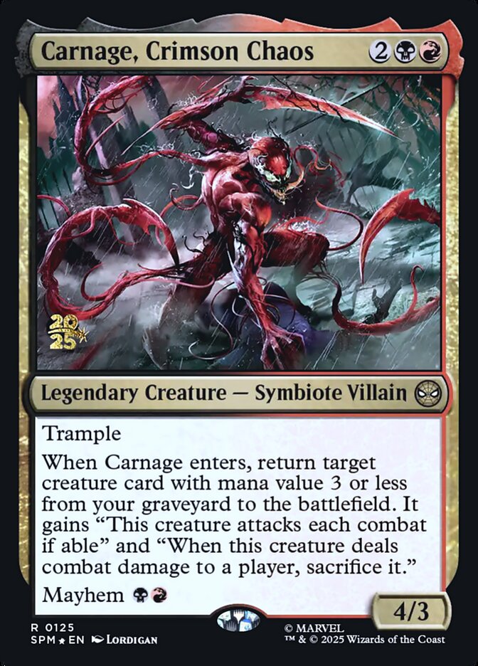 Carnage, Crimson Chaos card front