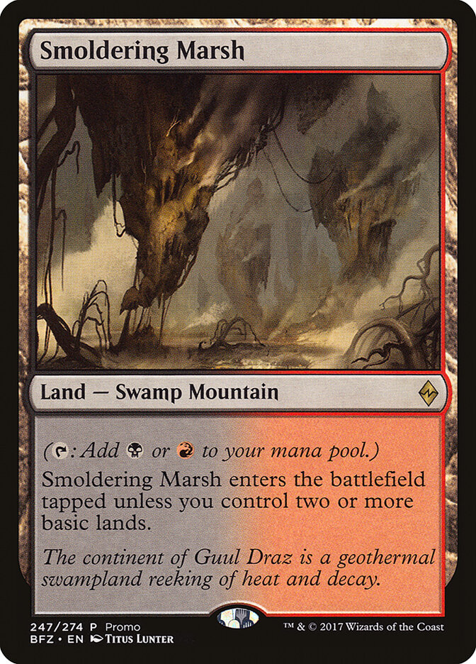 Smoldering Marsh card front
