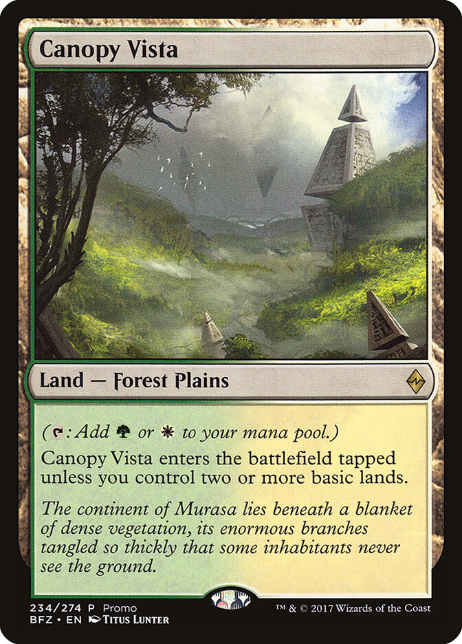 Canopy Vista card front