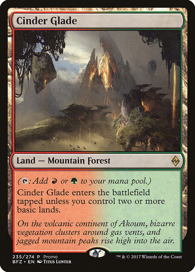 Cinder Glade card front
