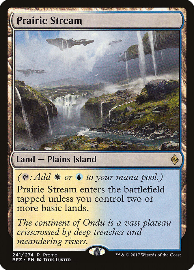 Prairie Stream card front