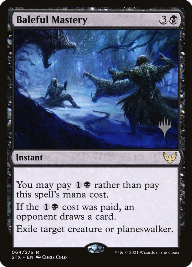 Baleful Mastery card front