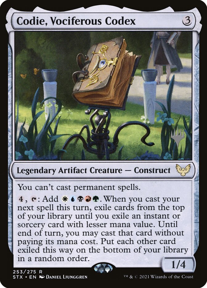Codie, Vociferous Codex card front
