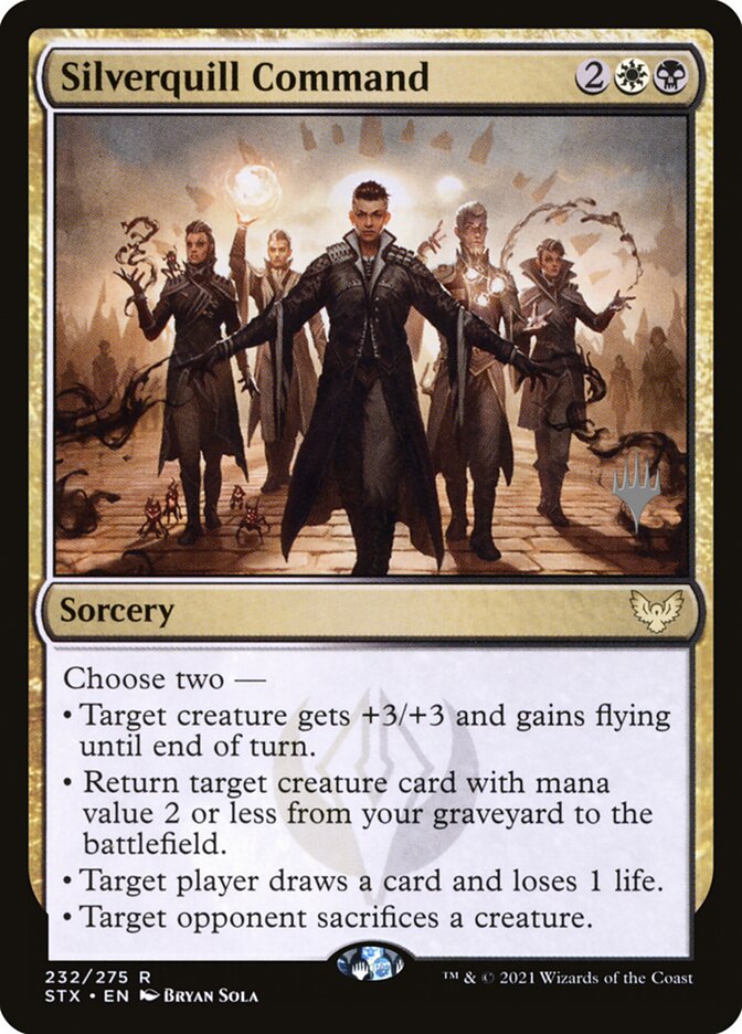 Silverquill Command card front