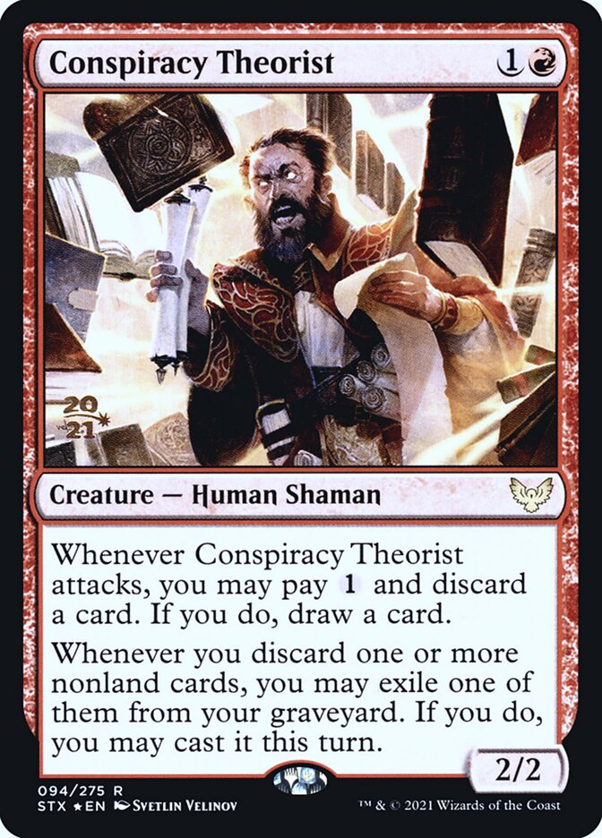 Conspiracy Theorist card front