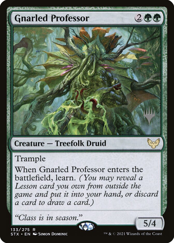 Gnarled Professor card front