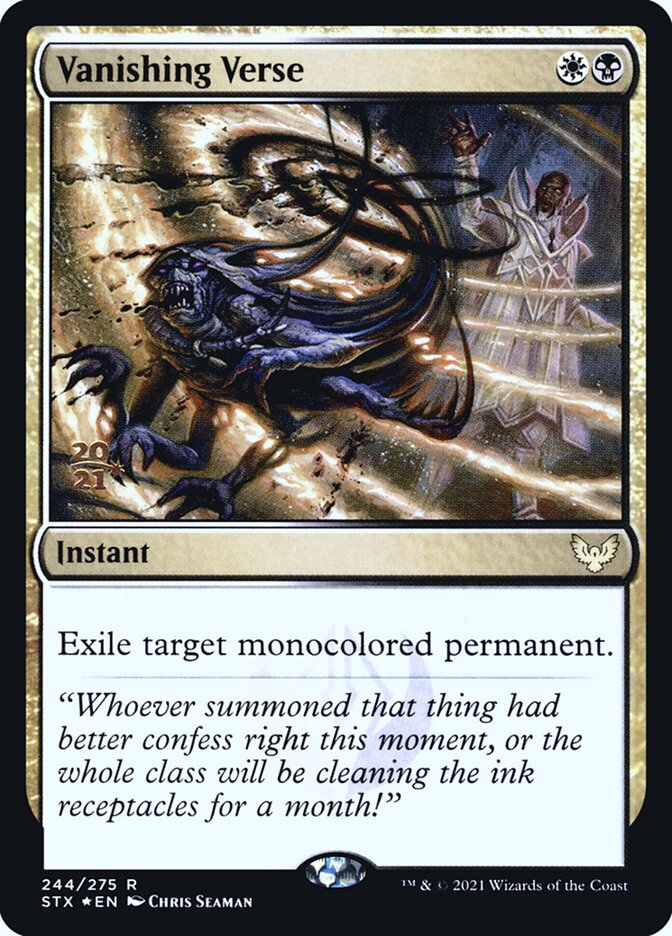Vanishing Verse card front