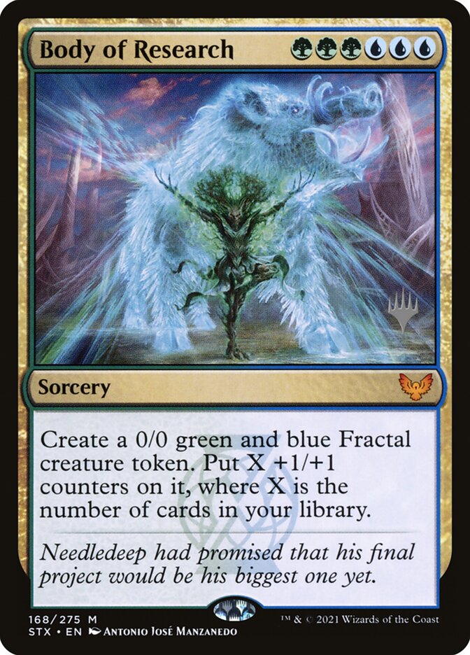 Body of Research card front