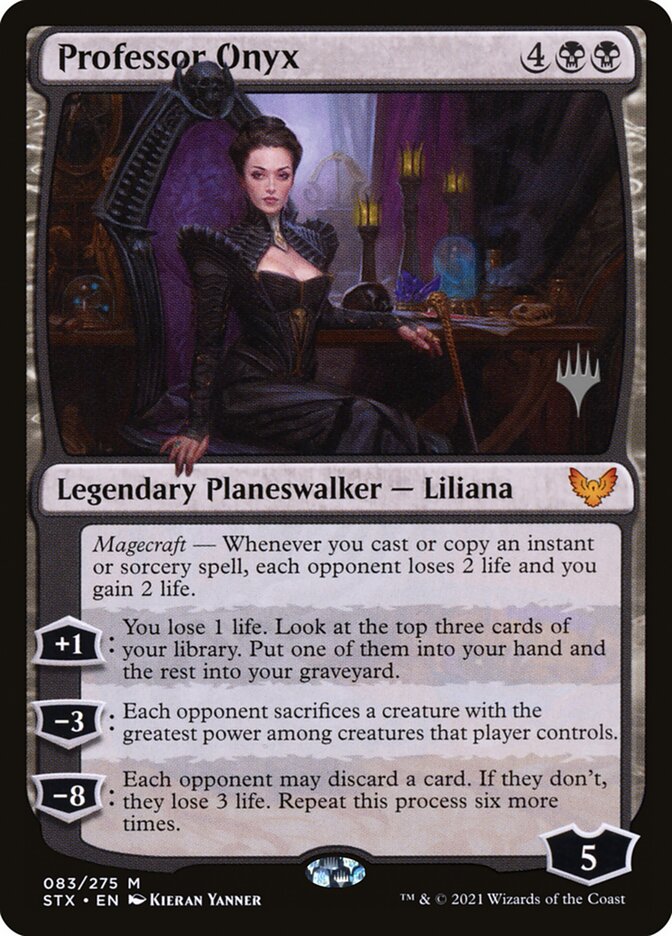 Professor Onyx card front