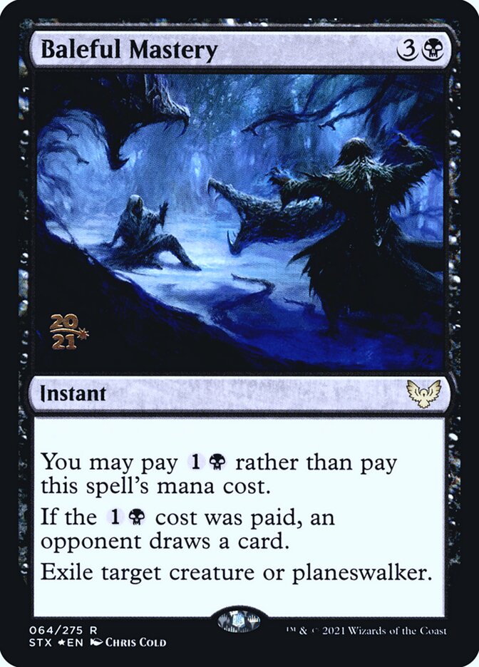 Baleful Mastery card front