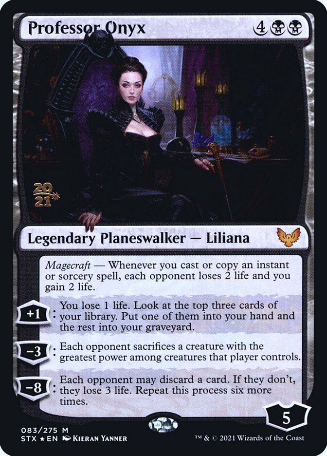 Professor Onyx card front