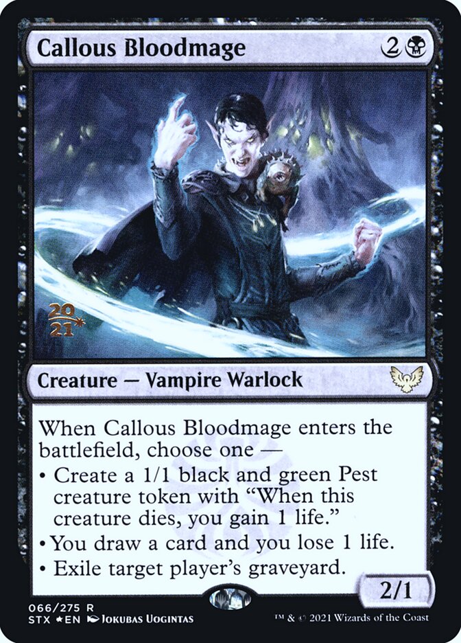 Callous Bloodmage card front