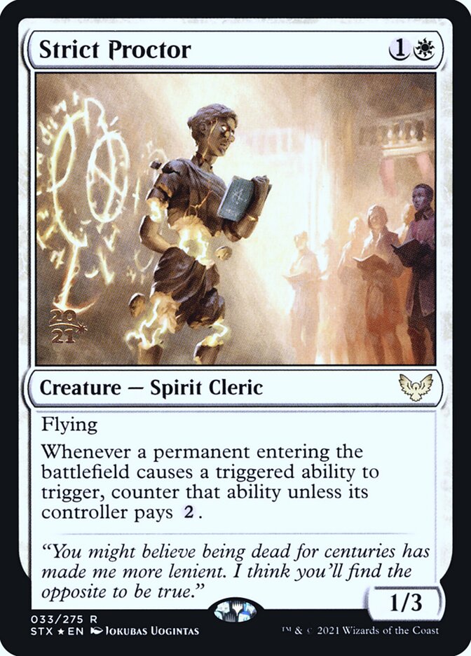 Strict Proctor card front