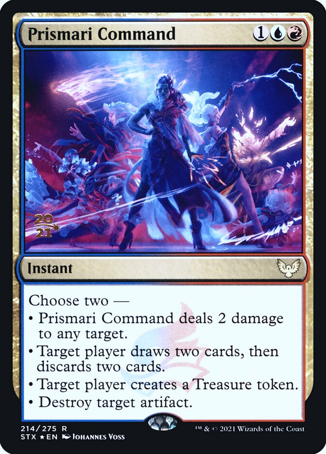 Prismari Command card front