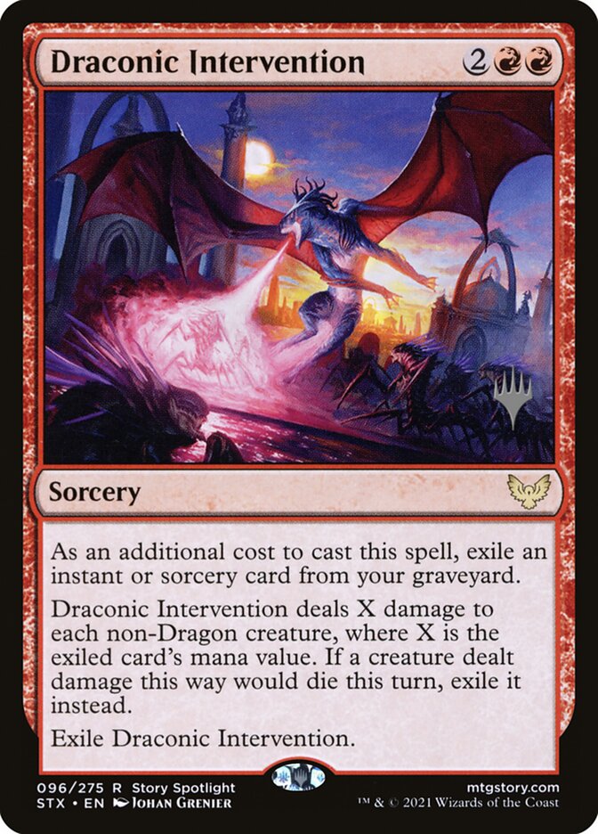 Draconic Intervention card front