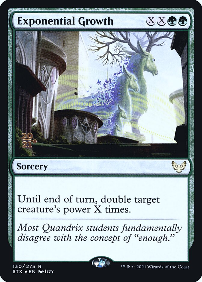 Exponential Growth card front