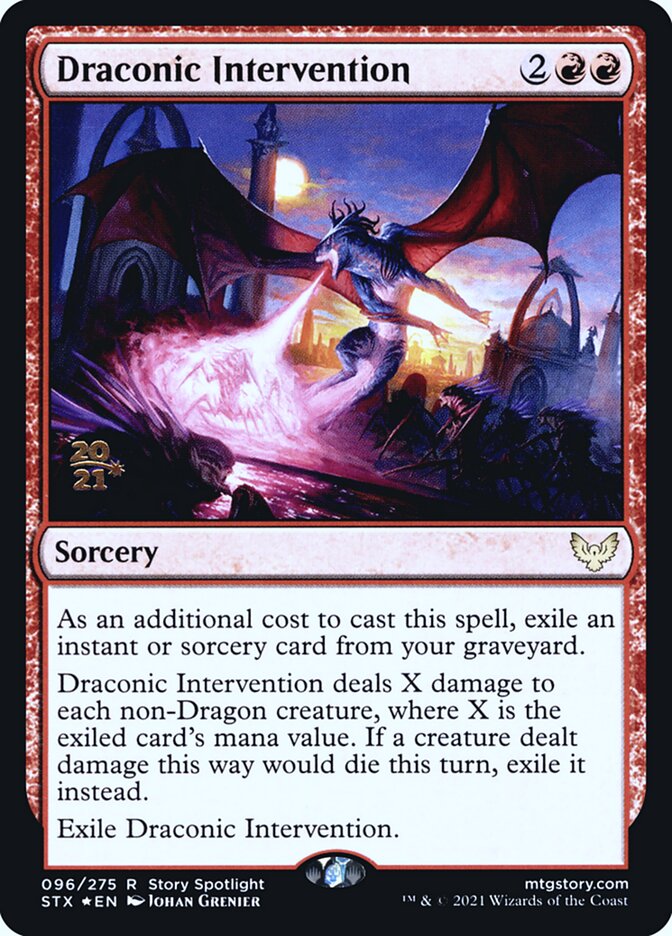 Draconic Intervention card front