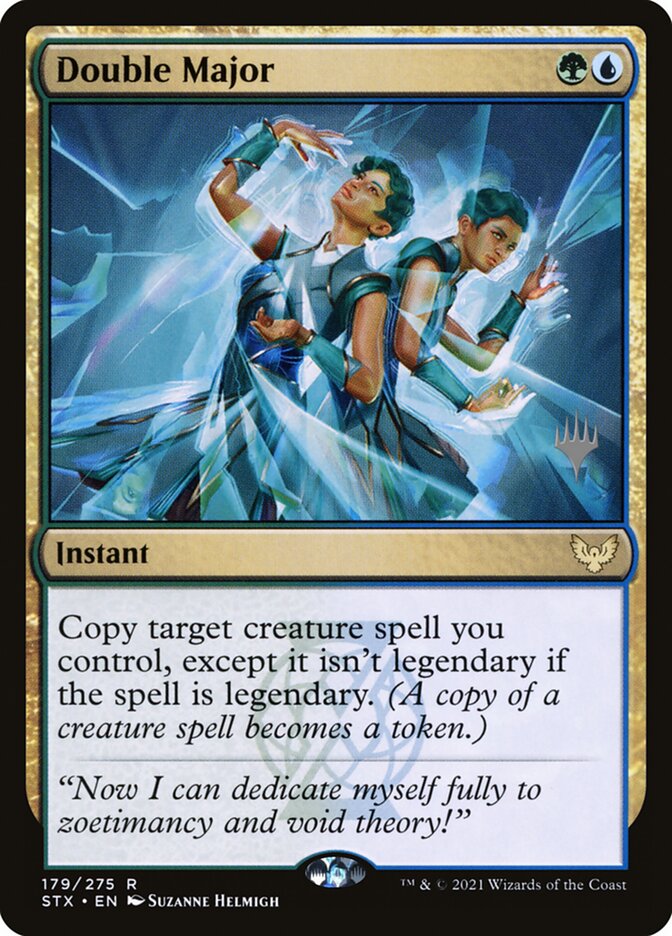 Double Major card front