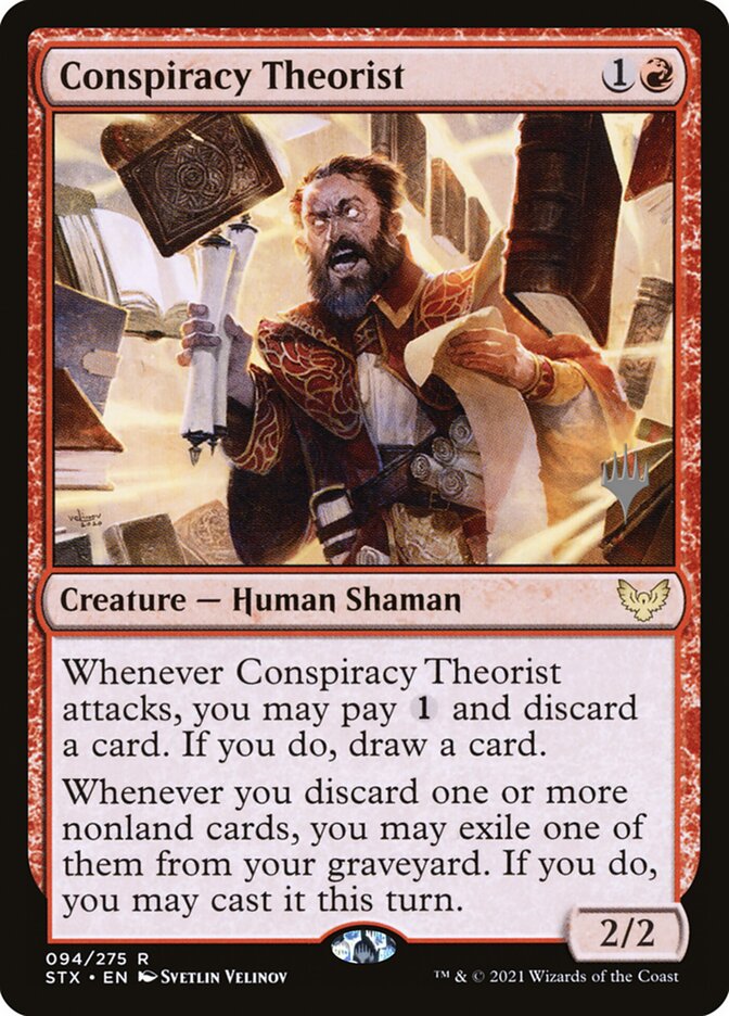 Conspiracy Theorist card front