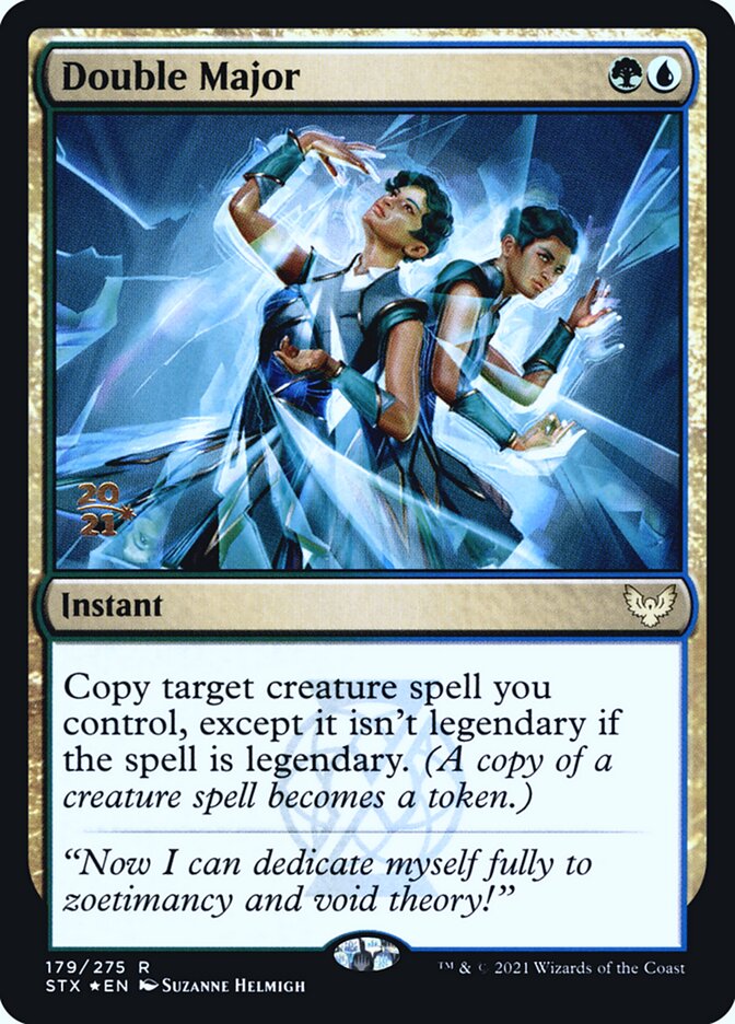 Double Major card front