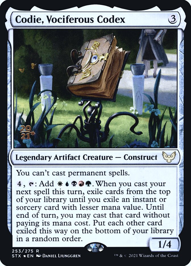 Codie, Vociferous Codex card front