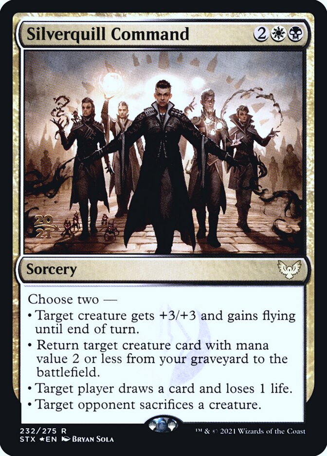 Silverquill Command card front