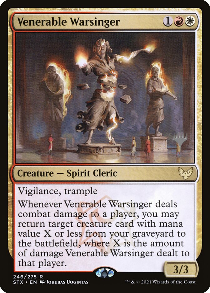 Venerable Warsinger card front