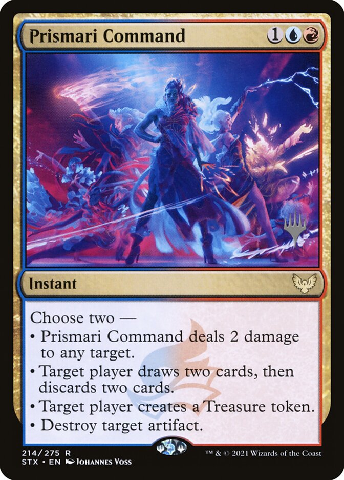 Prismari Command card front