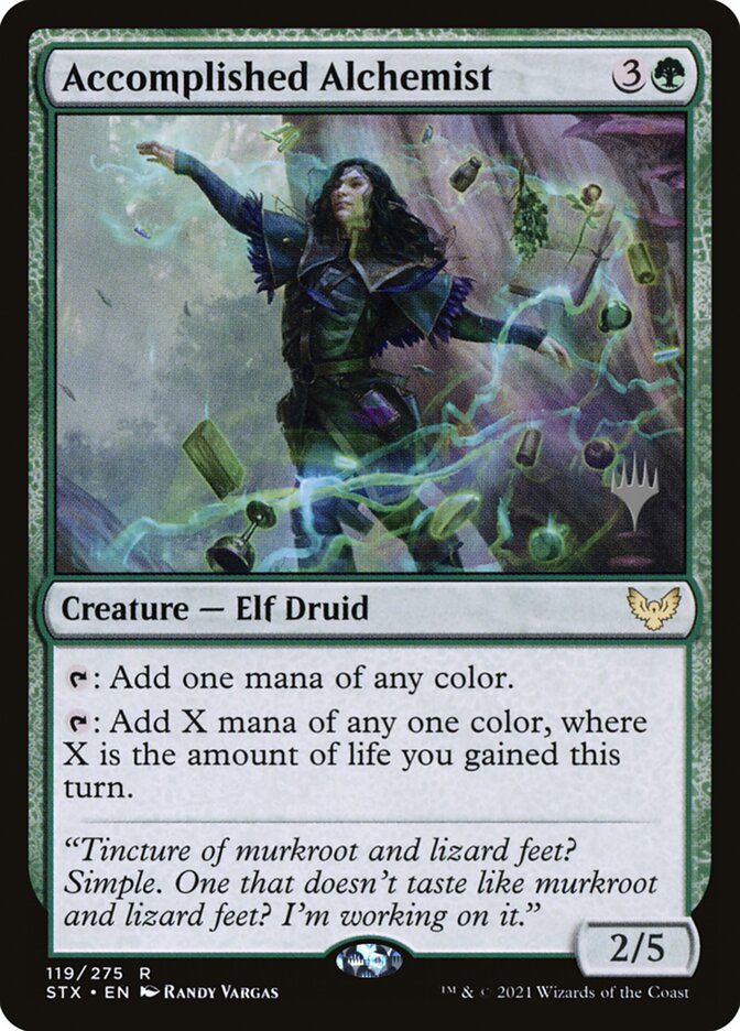 Accomplished Alchemist card front
