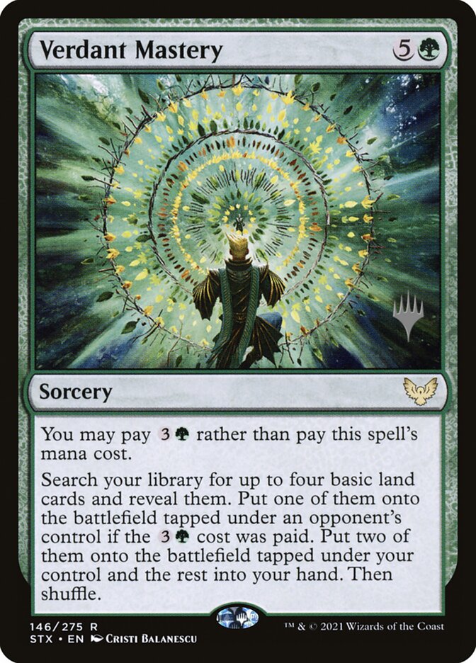 Verdant Mastery card front