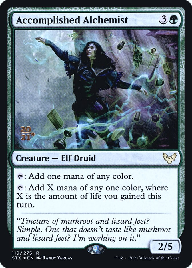 Accomplished Alchemist card front