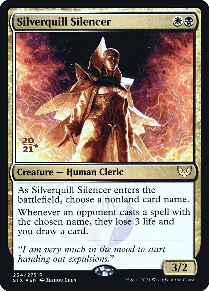 Silverquill Silencer card front
