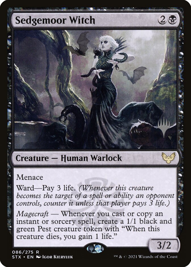 Sedgemoor Witch card front