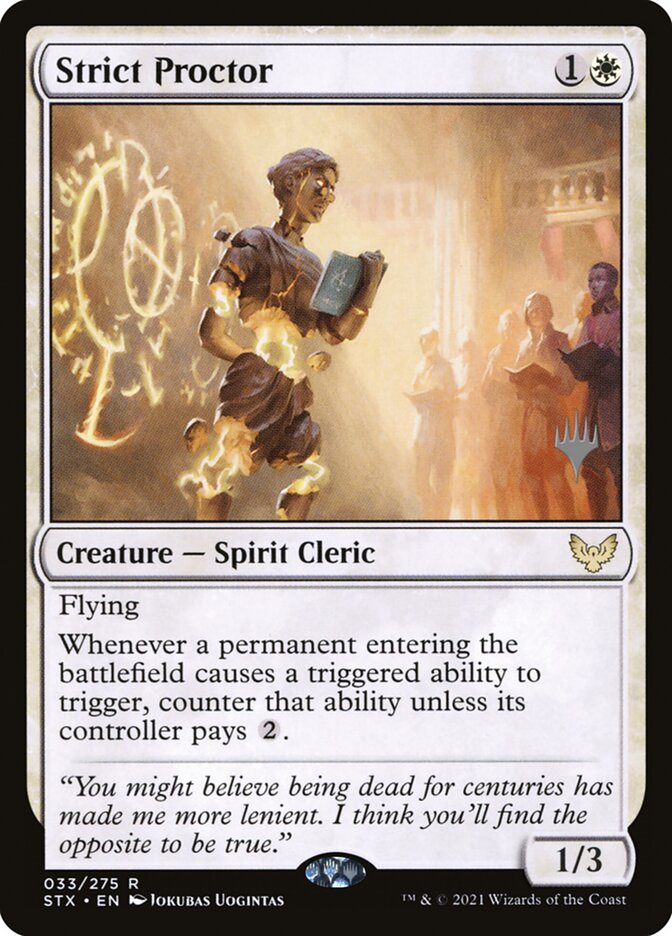 Strict Proctor card front