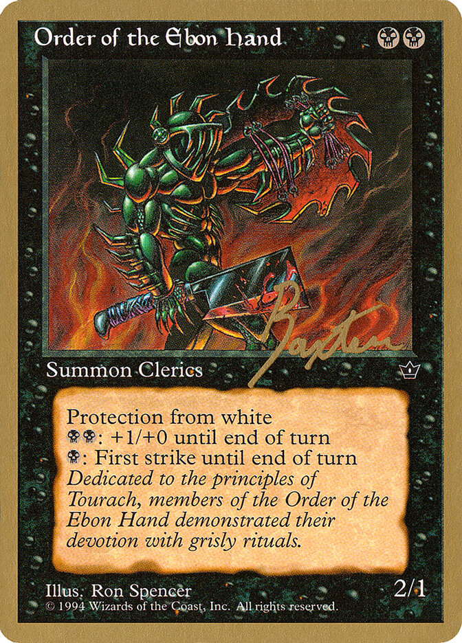 Order of the Ebon Hand card front