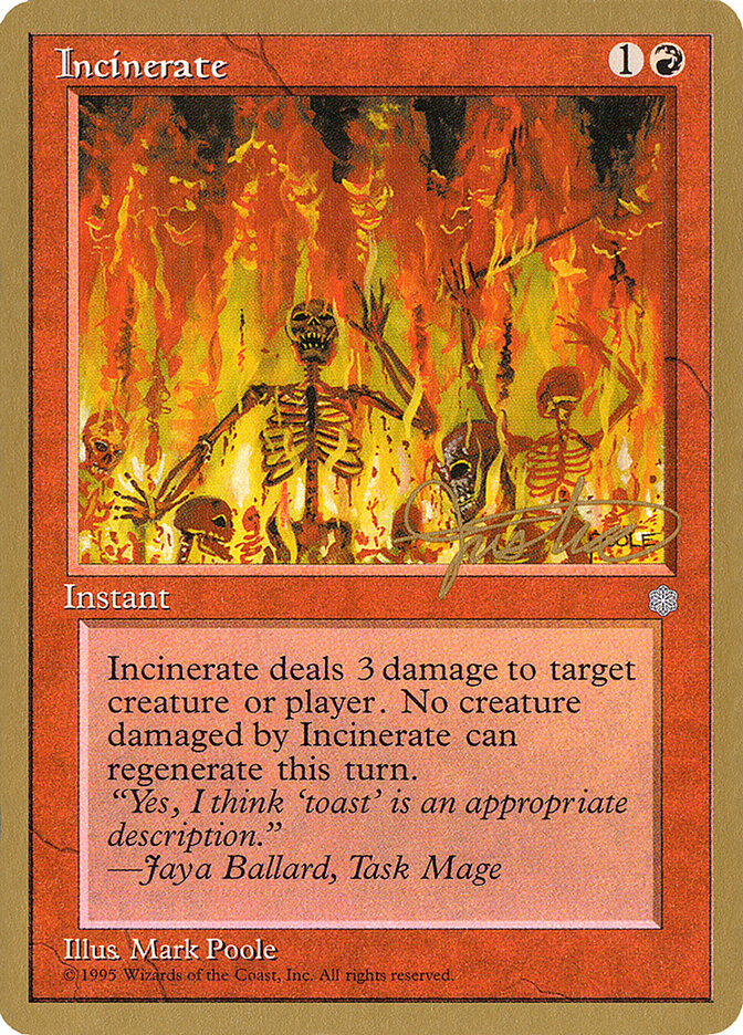 Incinerate card front