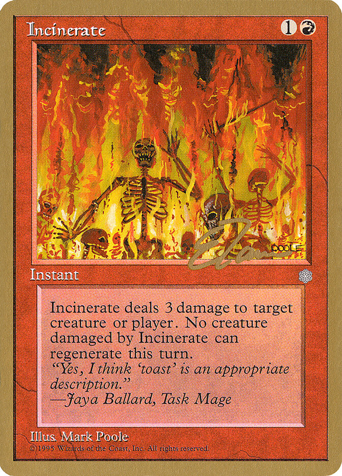 Incinerate card front