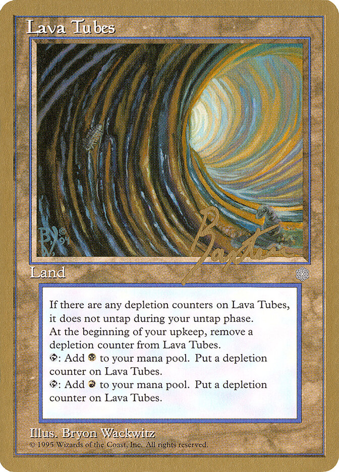 Lava Tubes card front
