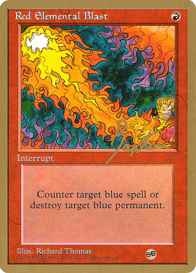Red Elemental Blast card front