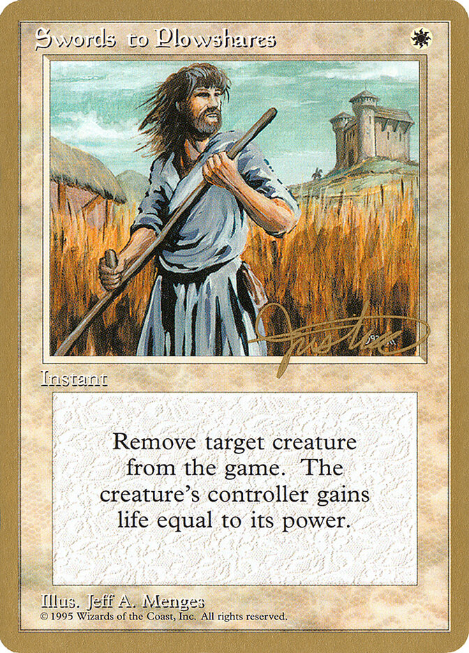 Swords to Plowshares card front