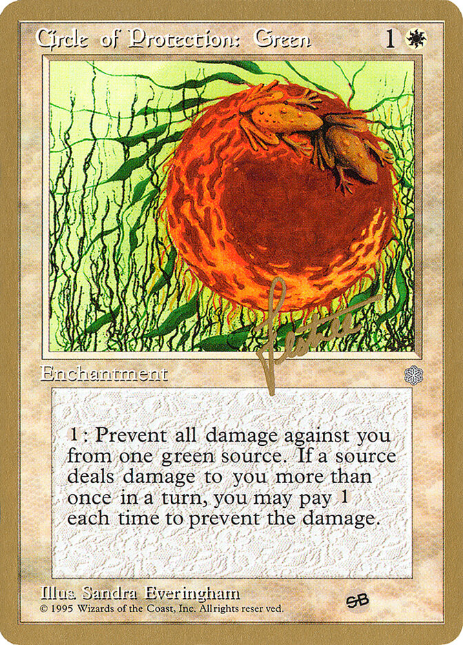 Circle of Protection: Green card front