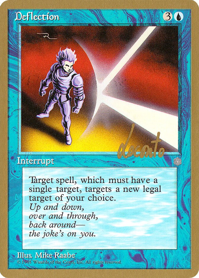 Deflection card front