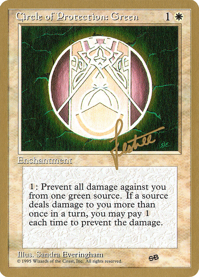 Circle of Protection: Green card front