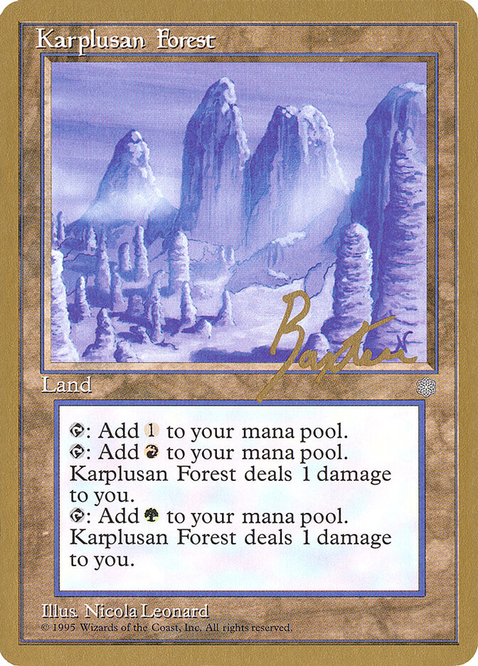 Karplusan Forest card front