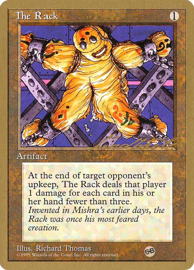 The Rack card front