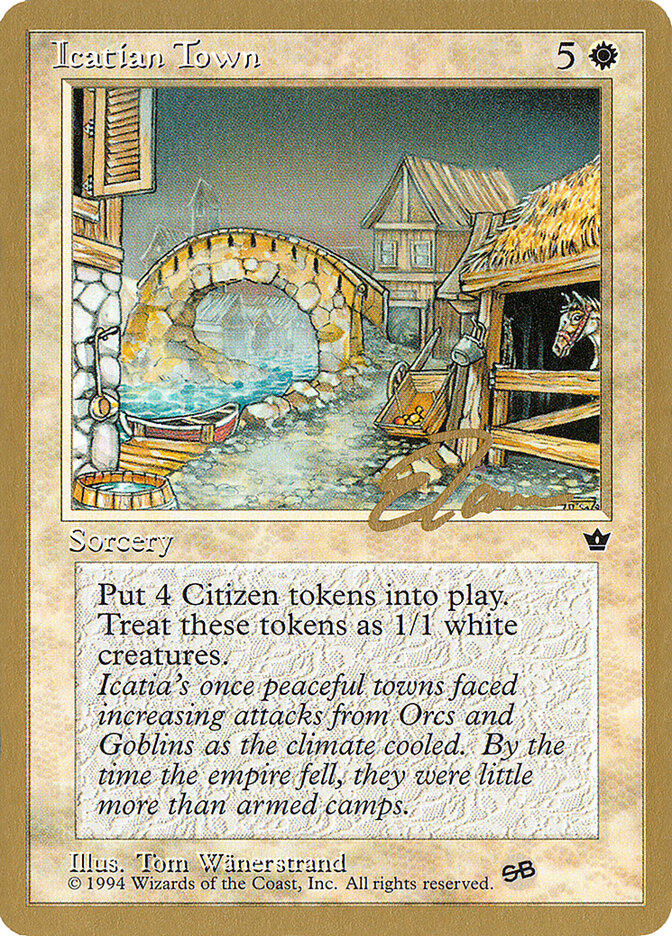 Icatian Town card front