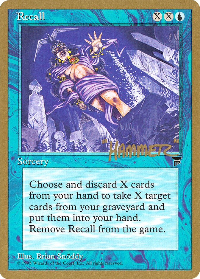 Recall card front